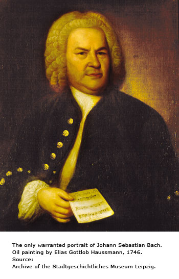 The only warranted portrait of Johann Sebastian Bach (1746)
