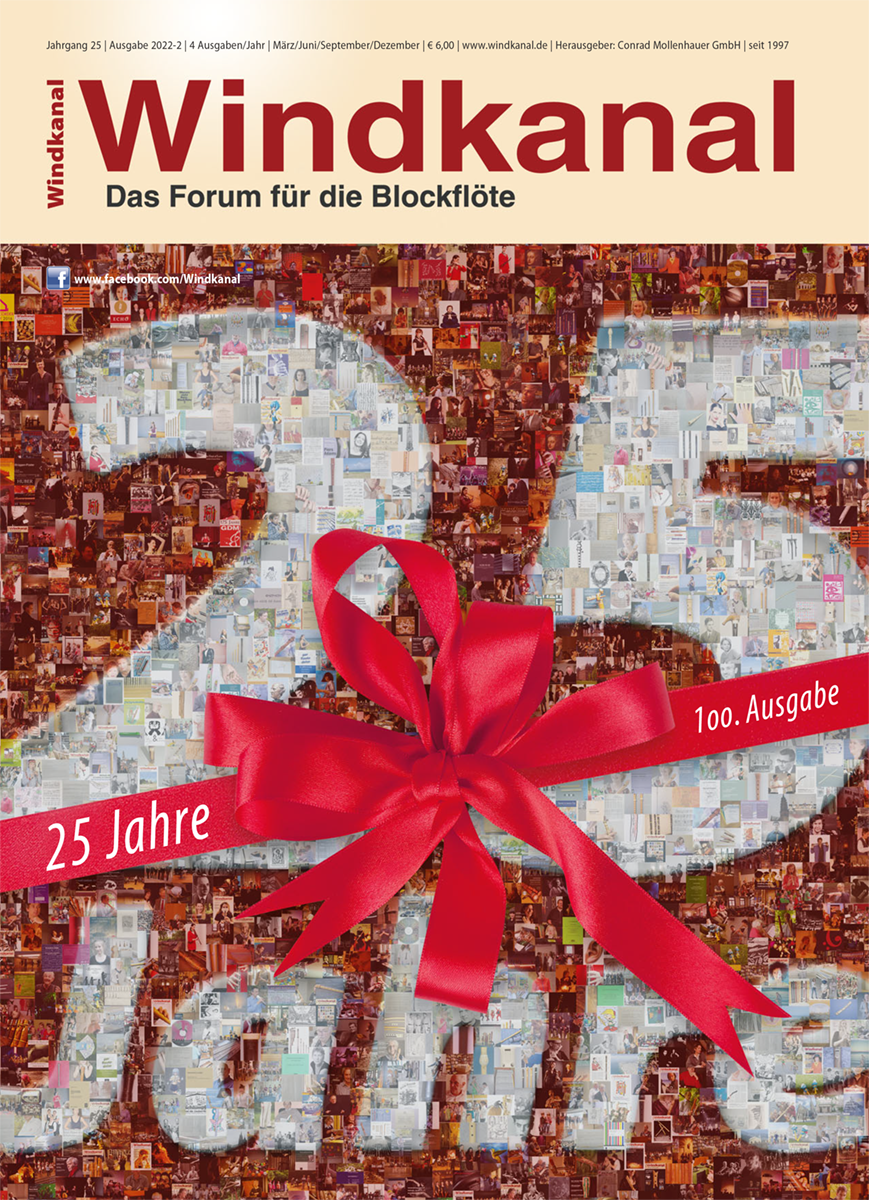 Blockflötenzeitschrift Windkanal: Titelbild der Ausgabe 2022-2