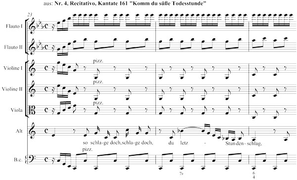 Sheet-music-example: Kantate 161