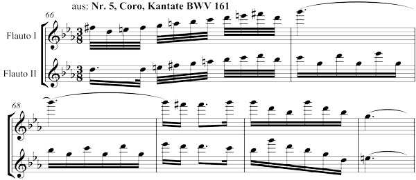 Sheet-music-example: Kantate BWV 161
