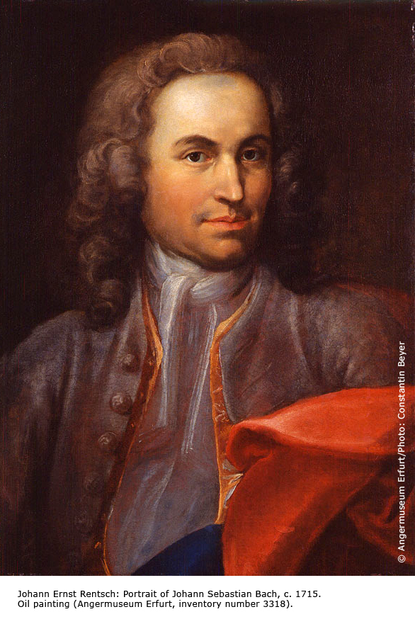 Johann Ernst Rentsch: Portrait of J. S. Bach, c. 1715
