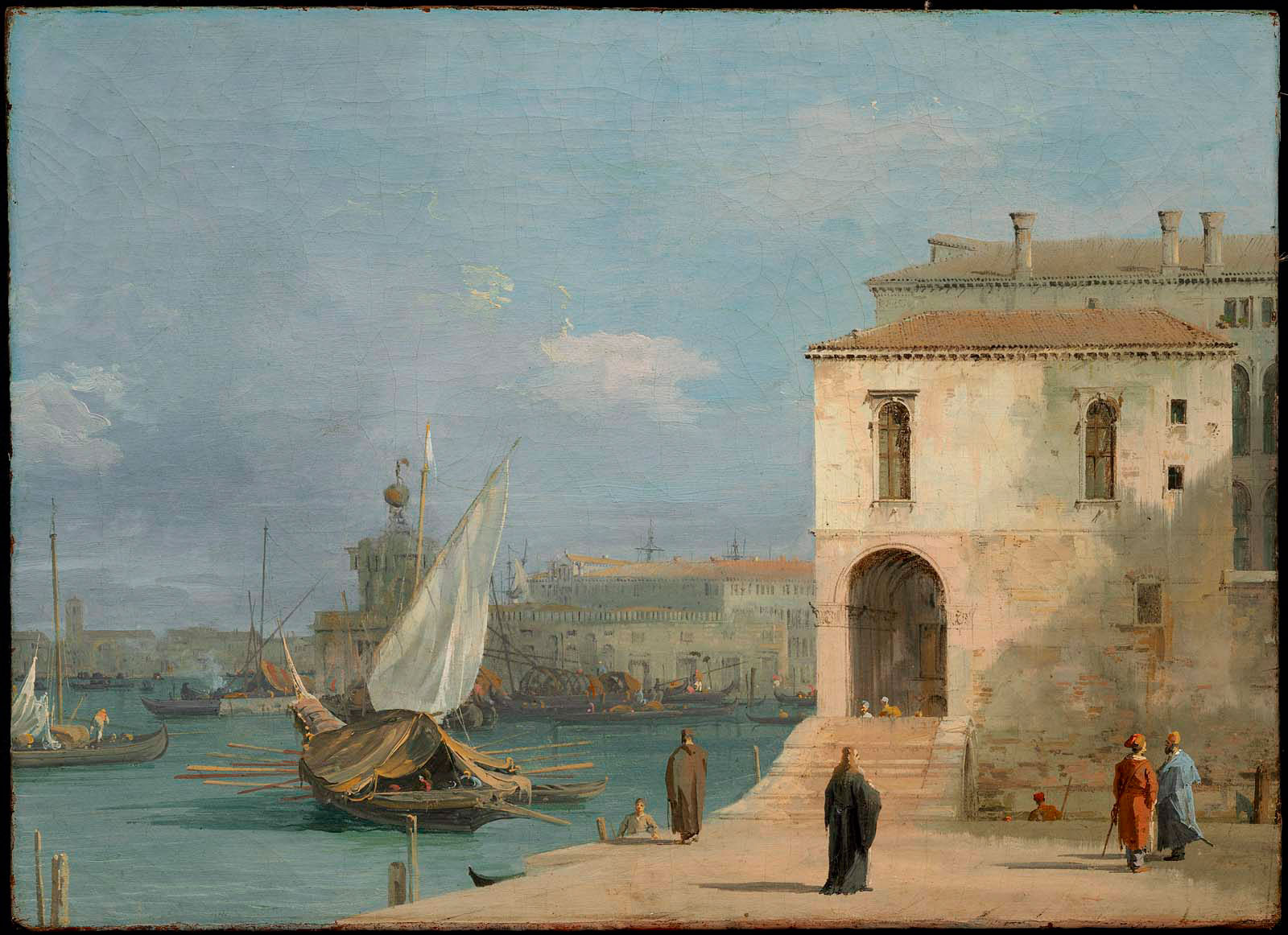 Fonteghetto della Farina, painting by Canaletto circa 1730